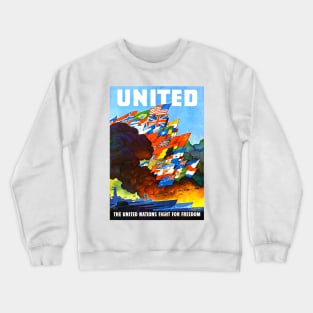 United Nations (Vintage Poster) Crewneck Sweatshirt